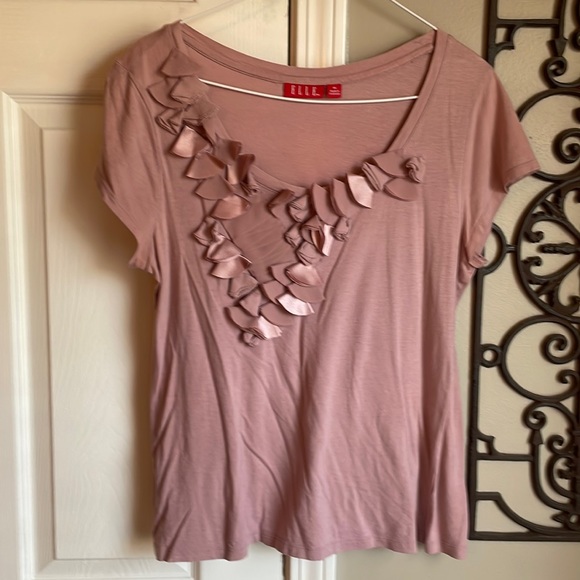Elle Tops - ELLE pink blouse Size M